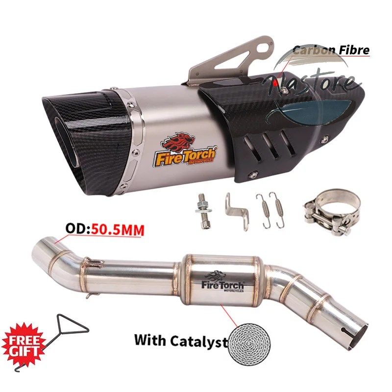 並行輸入品 BMW バイク カスタム f750gs f750 750 f850gs adv f850 2018 - 2021 スリップオン 排気エスケープ ステンレス ミドルリンクパイプ 部品の画像