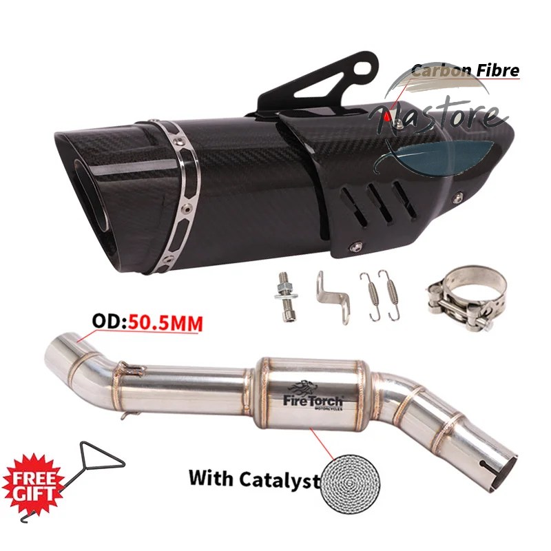 並行輸入品 BMW バイク カスタム f750gs f750 750 f850gs adv f850 2018 - 2021 スリップオン 排気エスケープ ステンレス ミドルリンクパイプ 部品の画像