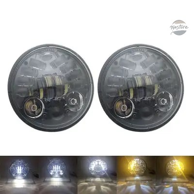 並行輸入品 トライアンフ バイク ヘッド 2X 5.75インチ LED DRL HALO ライト ROCKET III 3 SPEED カスタムパーツ パーツ アクセサリー_4