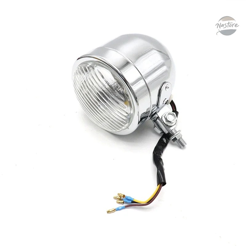 並行輸入品 H4 バイク フォグランプ フロント ヘッド ヴィンテージ ライト 12V 35W ランプ カスタムパーツ パーツ アクセサリーの画像