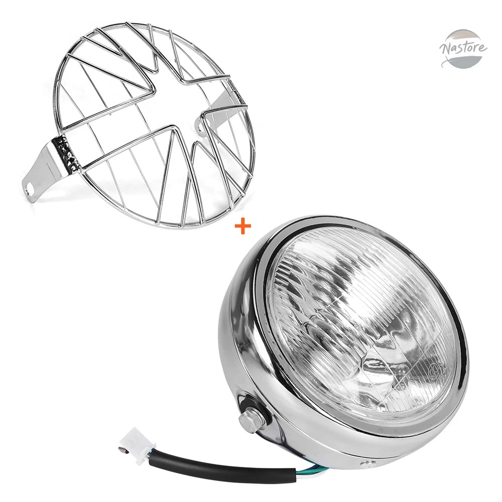 並行輸入品 GN125 バイク カバー グリル フロント ヘッド ヴィンテージライト ラウンド カスタムパーツ パーツ アクセサリーの画像