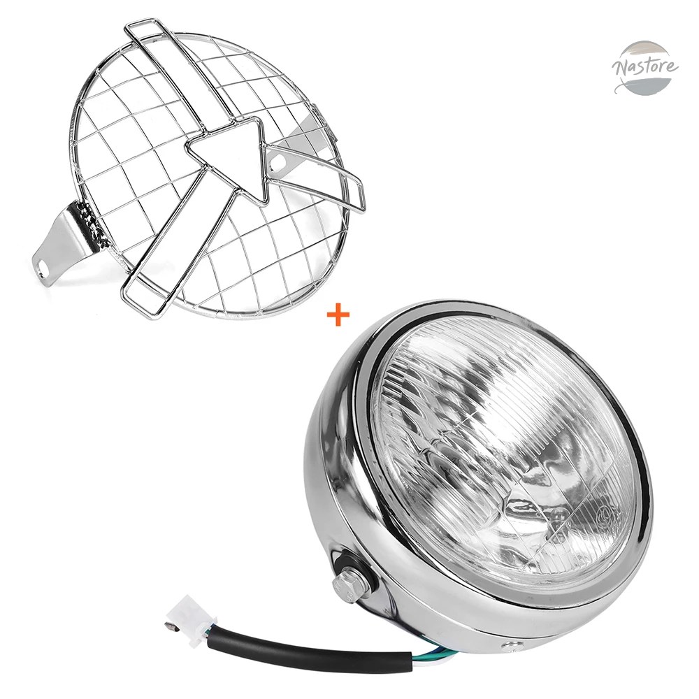 並行輸入品 GN125 バイク カバー グリル フロント ヘッド ヴィンテージライト ラウンド カスタムパーツ パーツ アクセサリーの画像