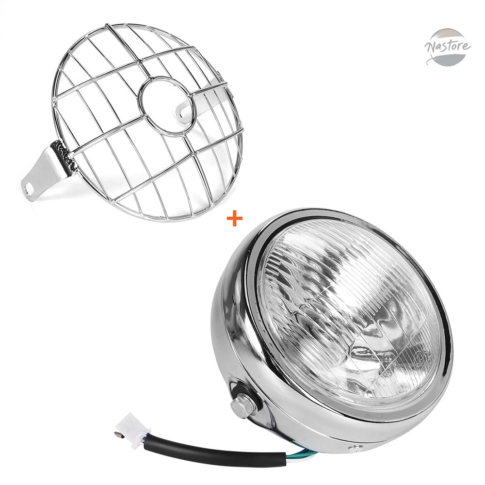 並行輸入品 GN125 バイク カバー グリル フロント ヘッド ヴィンテージライト ラウンド カスタムパーツ パーツ アクセサリーの画像