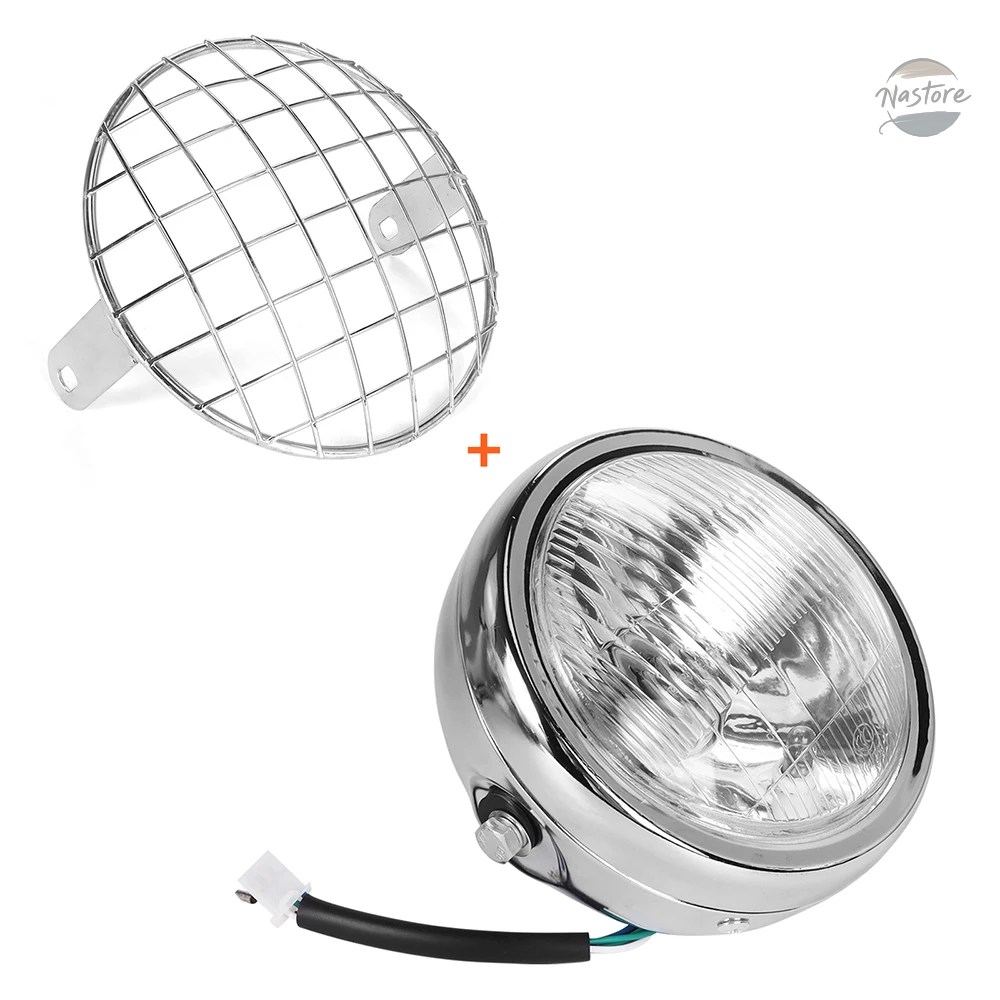 並行輸入品 GN125 バイク カバー グリル フロント ヘッド ヴィンテージライト ラウンド カスタムパーツ パーツ アクセサリーの画像