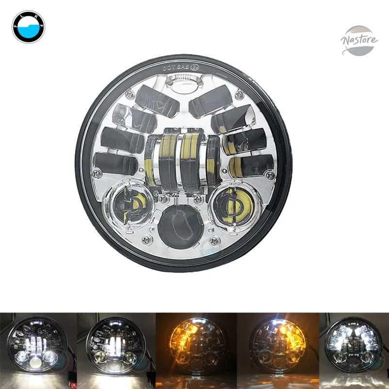 並行輸入品 スズキ バイク アクセサリー カスタム ヘッド 5.75インチ LED ライト バケット カスタムパーツ パーツ アクセサリー_5