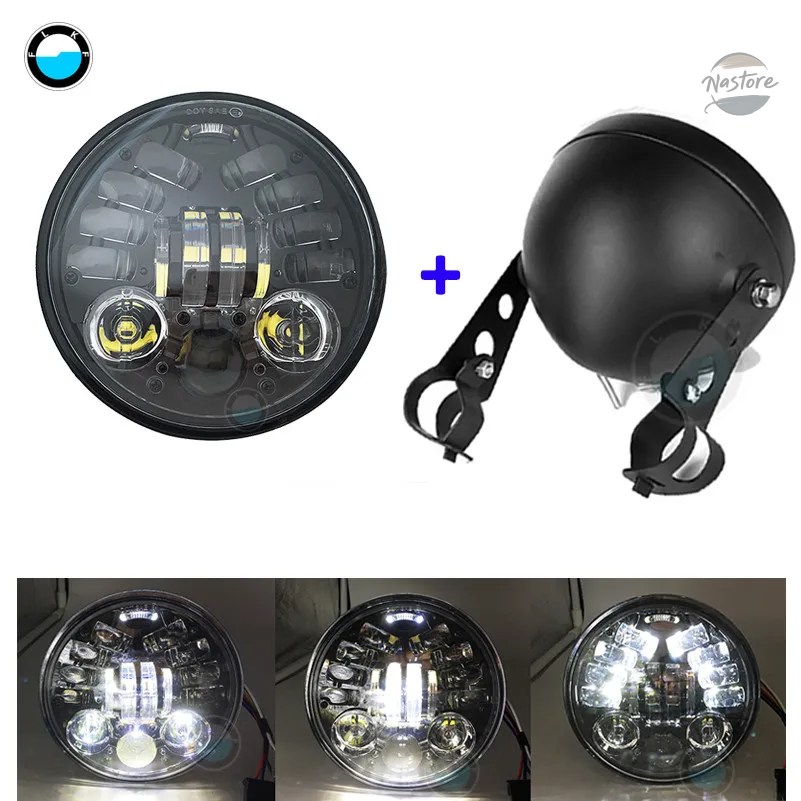 並行輸入品 スズキ バイク アクセサリー カスタム ヘッド 5.75インチ LED ライト バケット カスタムパーツ パーツ アクセサリー_6