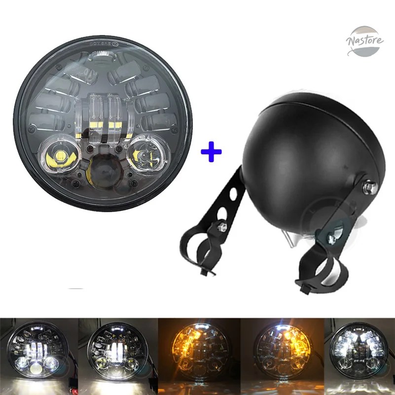 並行輸入品 スズキ バイク アクセサリー カスタム ヘッド 5.75インチ LED ライト バケット カスタムパーツ パーツ アクセサリー_7