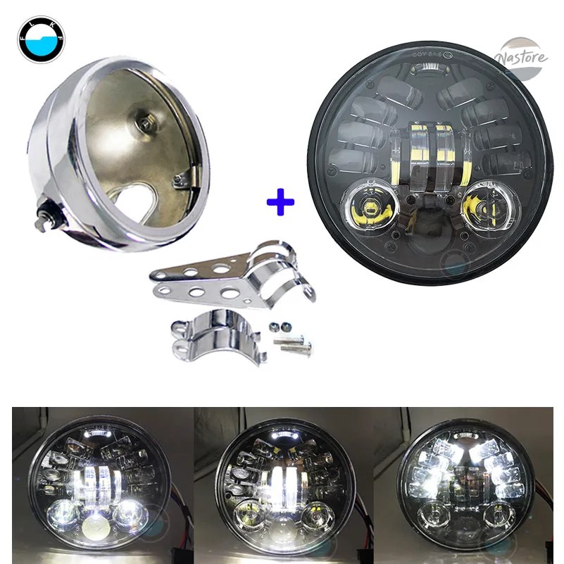 並行輸入品 スズキ バイク アクセサリー カスタム ヘッド 5.75インチ LED ライト バケット カスタムパーツ パーツ アクセサリー_9