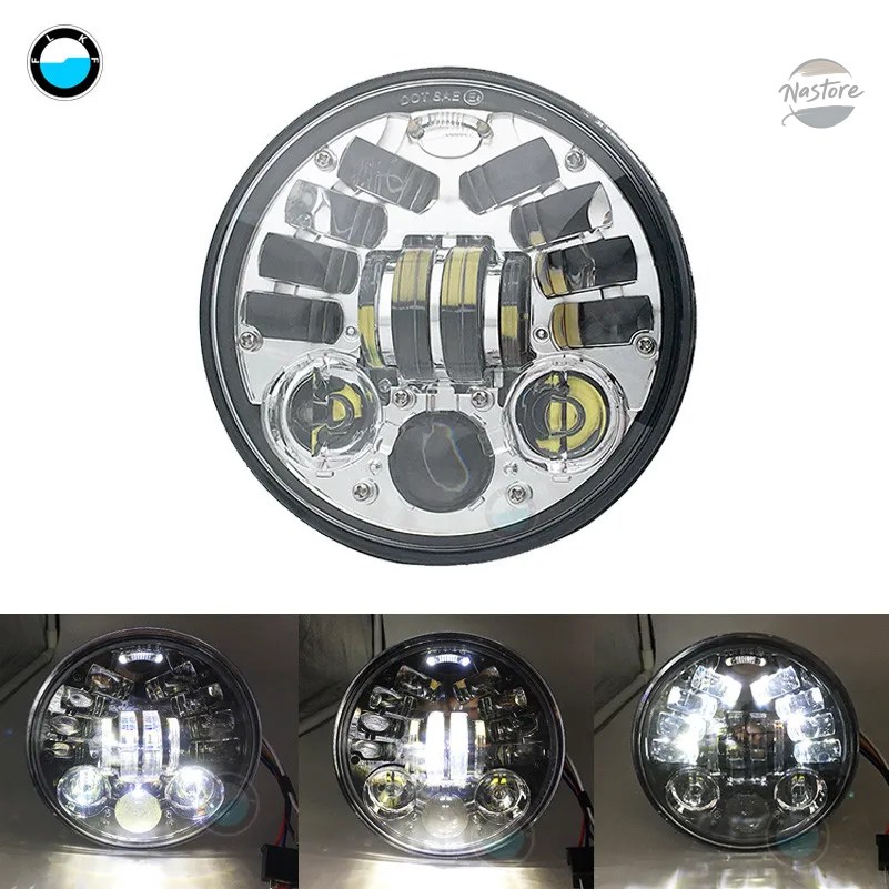 並行輸入品 スズキ バイク アクセサリー カスタム ヘッド 5.75インチ LED ライト バケット カスタムパーツ パーツ アクセサリー_4