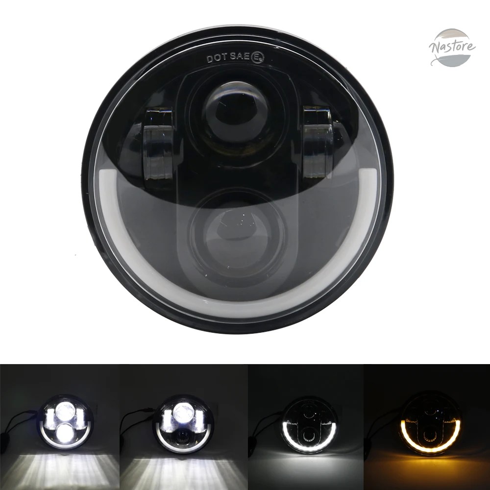 並行輸入品 ホンダ バイク ヘッド 汎 5 3/4インチ 5.75インチ LED カー ライト ハーレー カスタムパーツ パーツ アクセサリー_7