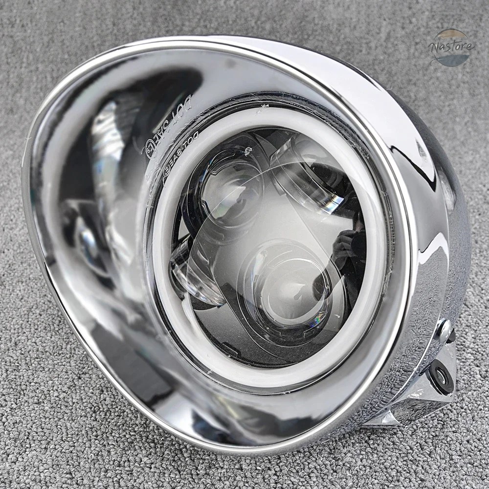 ブランド登録なし - 並行輸入品 ホンダ 自動二輪車 カスタム スズキ 頭顱 ともし火 LED 5.75in ハーレー カスタム一部分 一部分 装身具