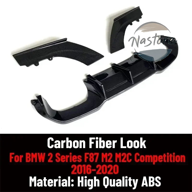並行輸入品 BMW 外装 リア 部品 カスタムパーツ アクセサリー m2 f87 m2c 2016-22 バンパーリップディフューザースポイの画像