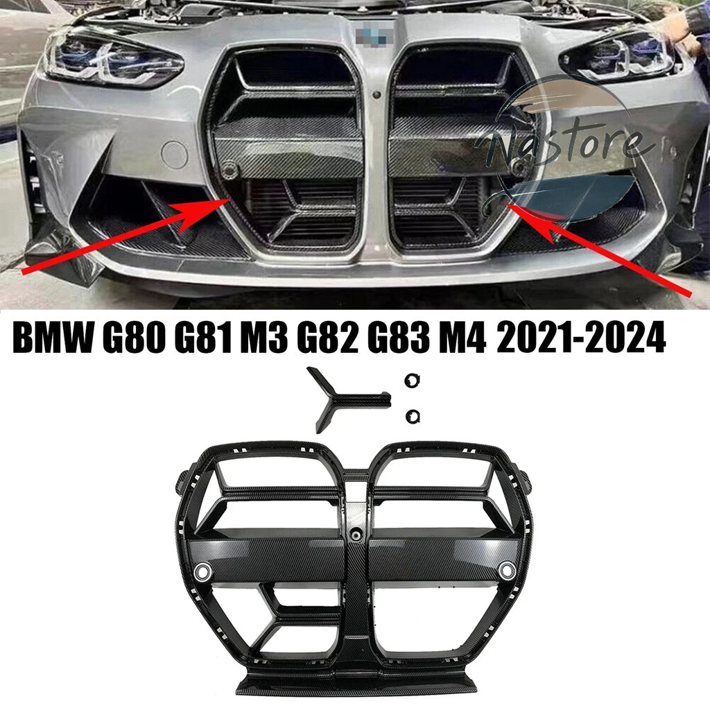 並行輸入品 BMW フロント 部品 カスタムパーツ アクセサリー バンパーグリル cslスタイル g80 g81 m3 g82 g83 m4 2021-2024 フードレーシンググリル acc_1