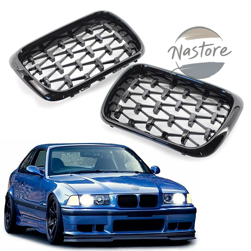 並行輸入品 BMW フロント 部品 カスタムパーツ アクセサリー e36 3シリーズ 1997 1998 1999 ダイヤモンドメテオスタイル レーシンググリル 入りの画像