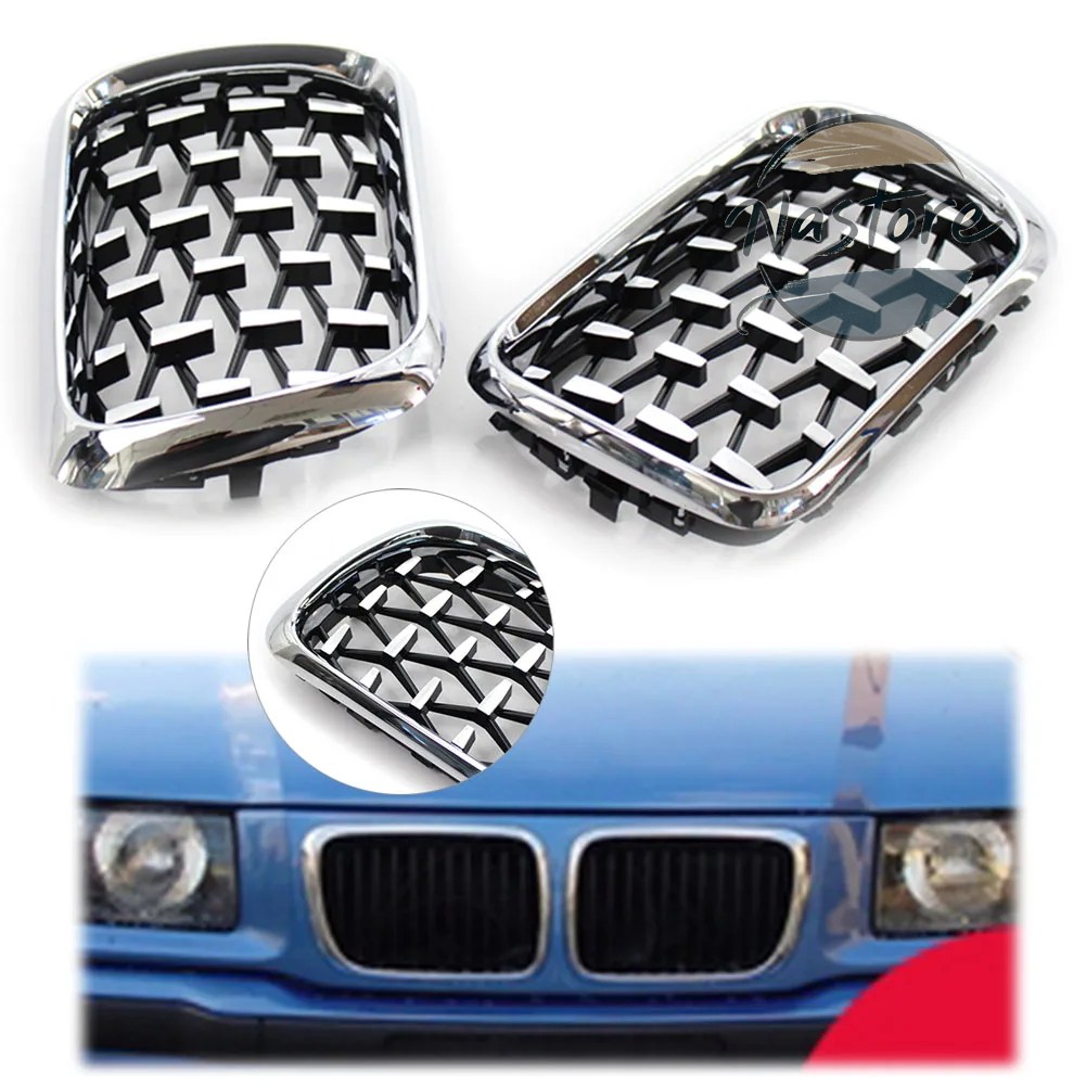 並行輸入品 BMW フロント 部品 カスタムパーツ アクセサリー e36 3シリーズ 1997 1998 1999 ダイヤモンドメテオスタイル レーシンググリル 入りの画像