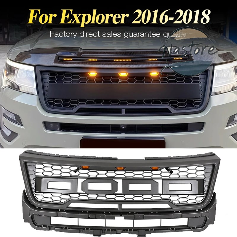 【新品未使用】エクスプローラー　ラプター風LEDグリル 並行輸入品 フォード ford フロント カスタム 部品 カスタムパーツ