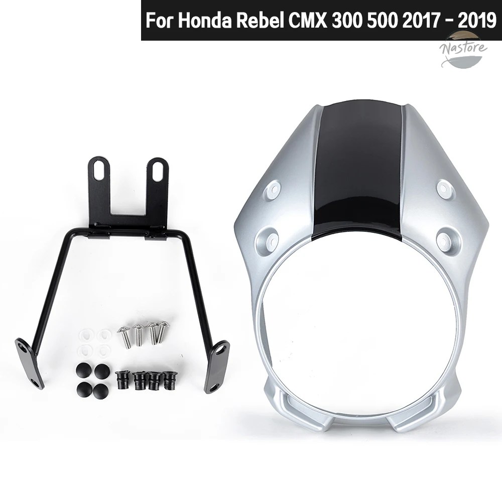 並行輸入品 ホンダ CMX500 カバー ウインドシールド ヘッド REBEL500 2017 2023 ライト カスタムパーツ パーツ アクセサリーの画像