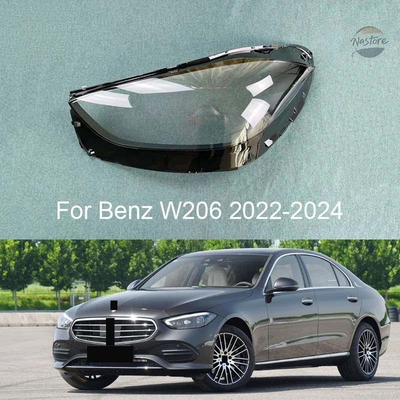 並行輸入品 クリアヘッドライトカバー レンズ ガラス ランプシェード メルセデスベンツCクラスW206 2022-2024_1