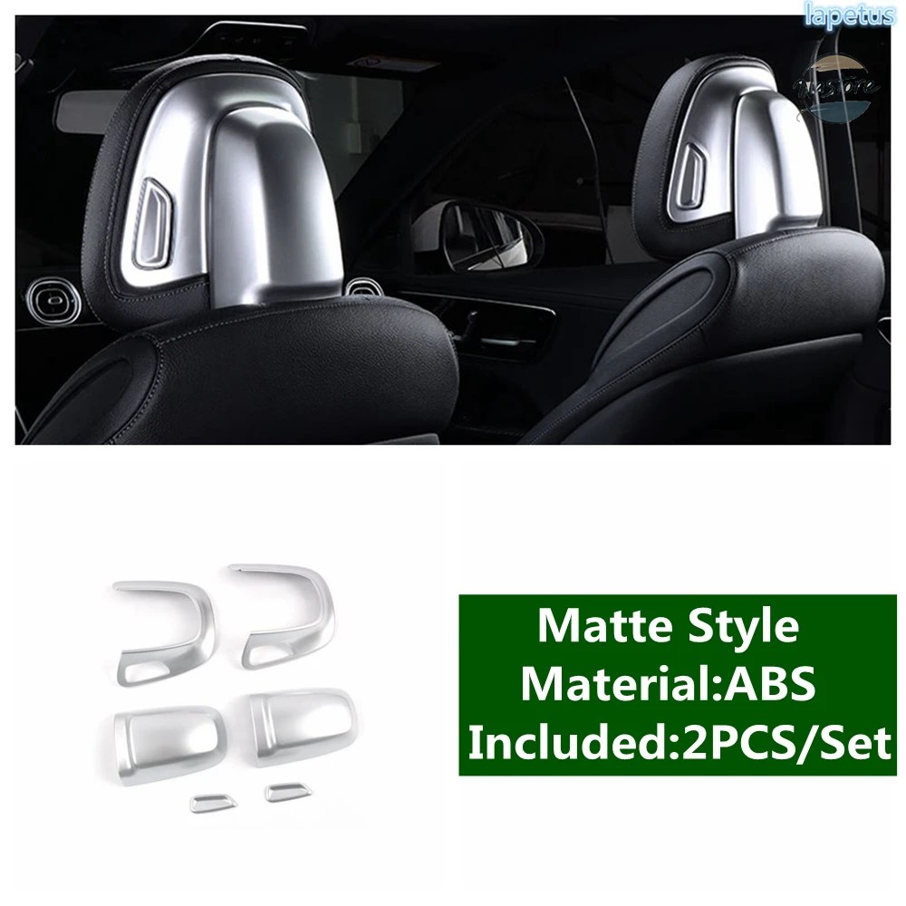 並行輸入品 ベンツCクラスW206 2022 / GLC X254 2023 / EクラスW214 2024 2025用フロントシートヘッドレストボタン調整スイッチカバートリムの画像