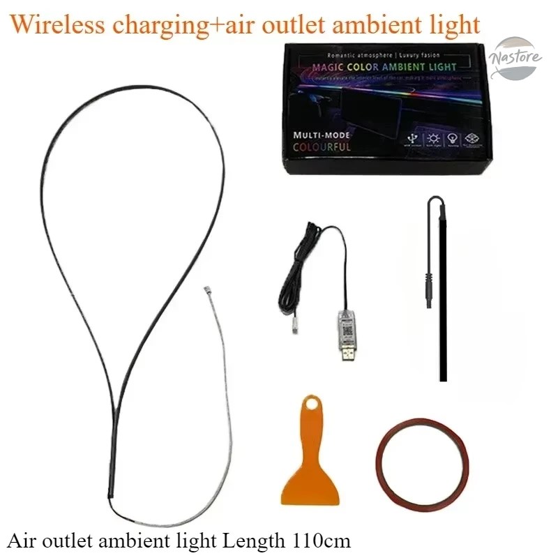 並行輸入品 テスラモデル3ハイランド用アンビエントライト インストルメントパネル 装飾ライトストリップ アクリルUSB カーアクセサリー 2024_3