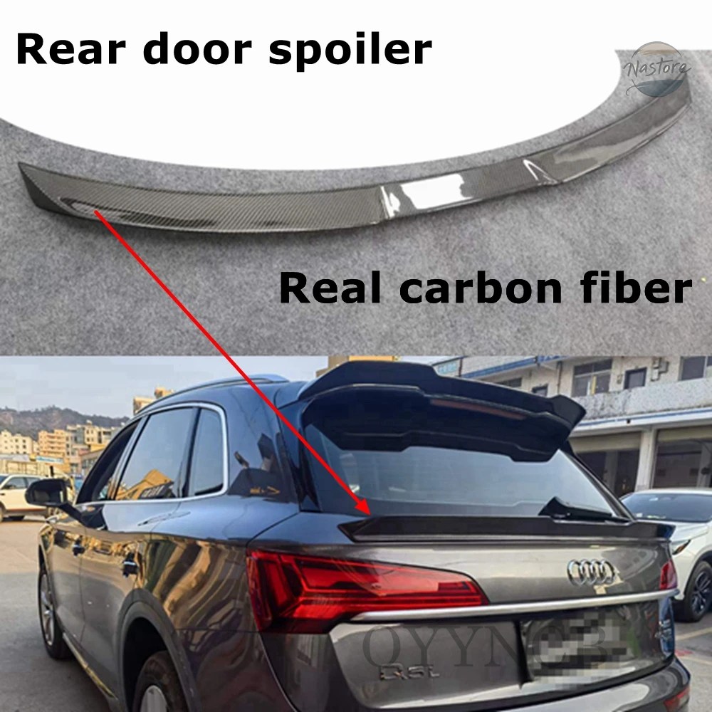 並行輸入品 アウディ Q5 Q5L スポイラー 2019-22 カーボン車リアミドルスポイラーアクセサリーボディキットの画像