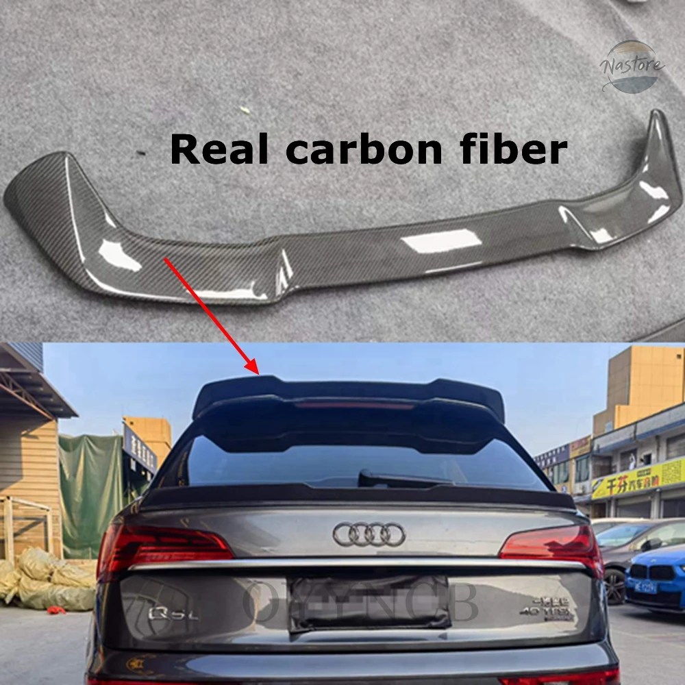 並行輸入品 アウディ Q5 Q5L スポイラー 2019-22 カーボン車リアミドルスポイラーアクセサリーボディキットの画像