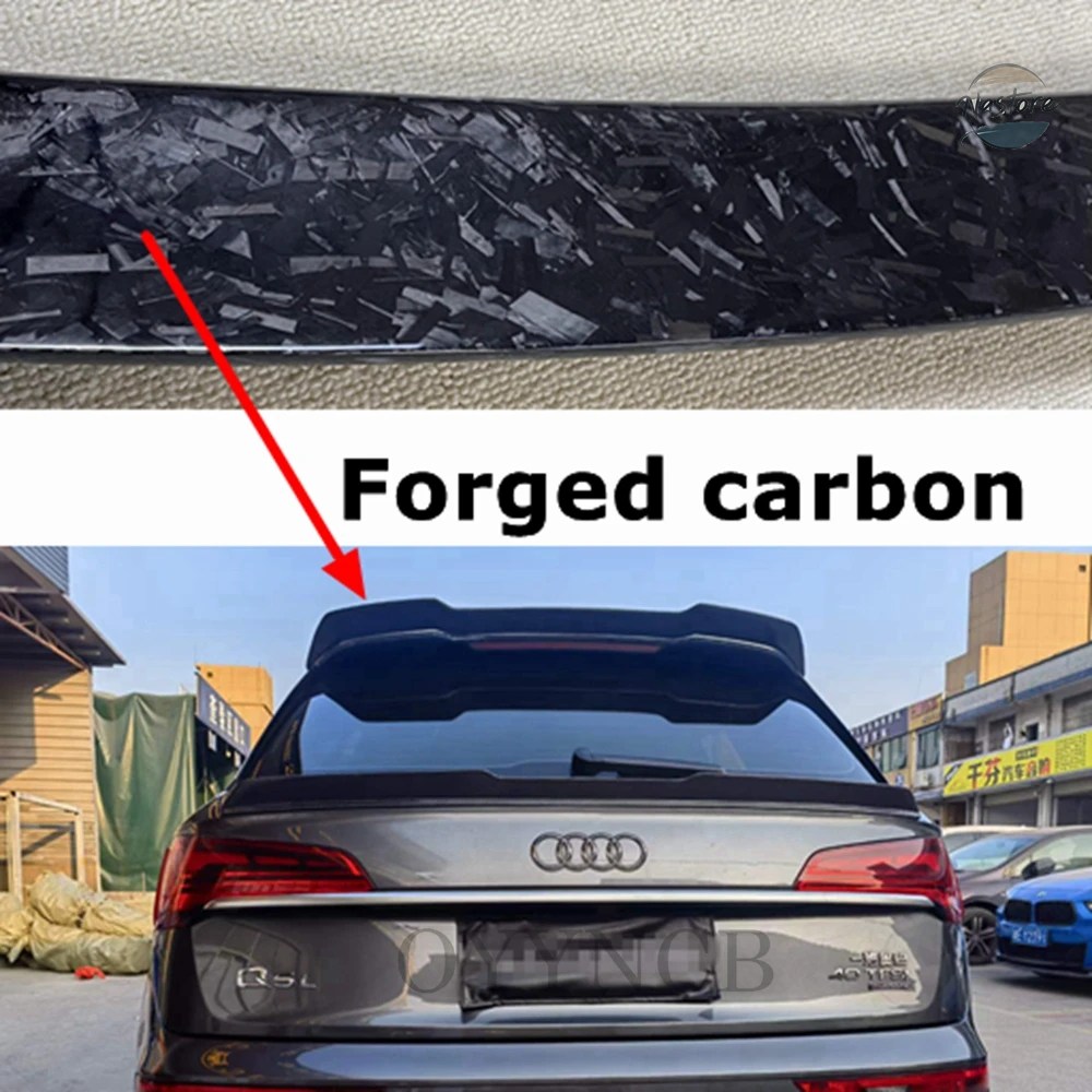 並行輸入品 アウディ Q5 Q5L スポイラー 2019-22 カーボン車リアミドルスポイラーアクセサリーボディキットの画像