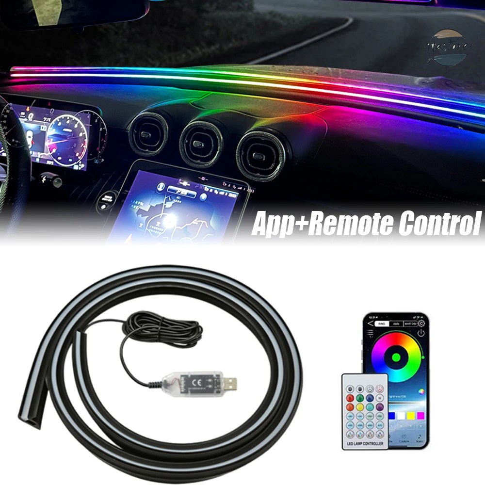 並行輸入品 140/150 CM LED アンビエントライト USB フロントガラス