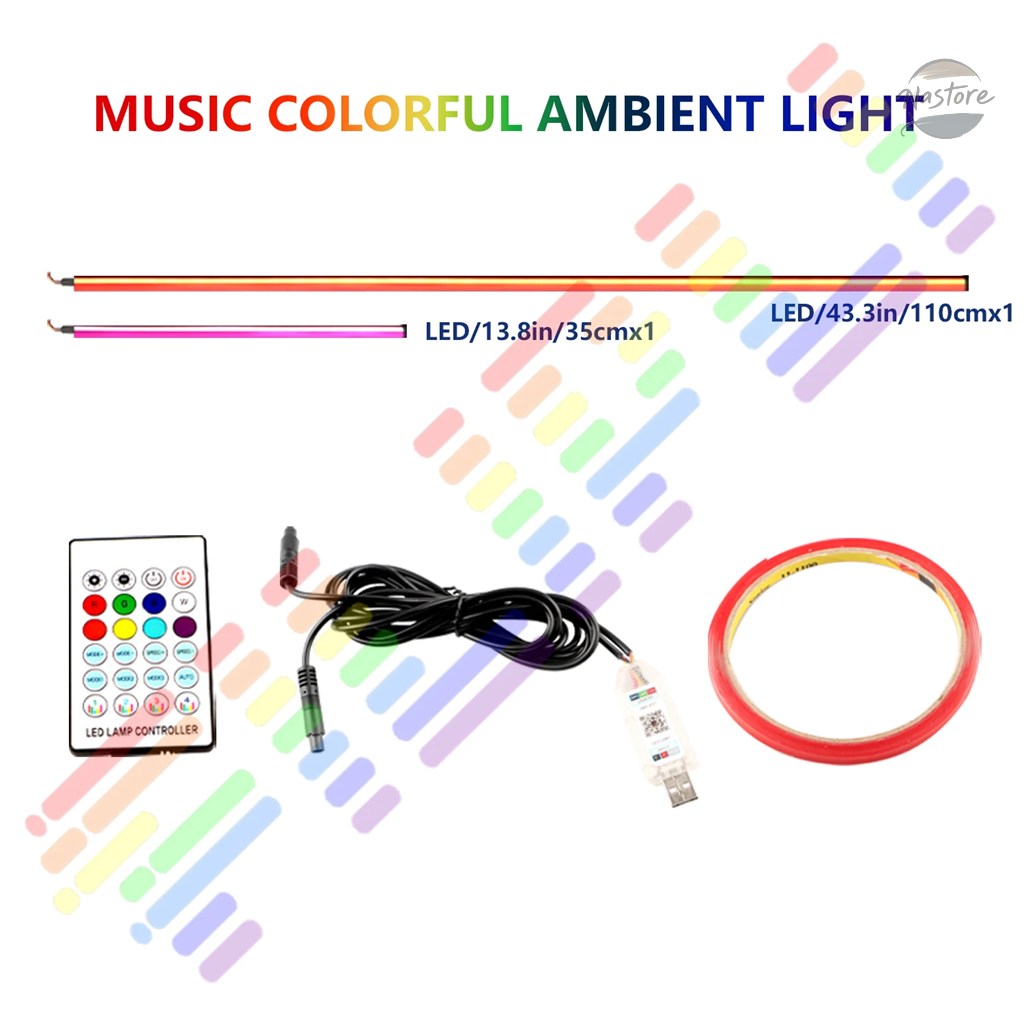 並行輸入品 2IN1 ダイナミックネオンアンビエントライト DREAMCOLOR アクリル LED インテリアストリップライト RGB テスラモデル 3/Y/S/X 装飾ランプ_2