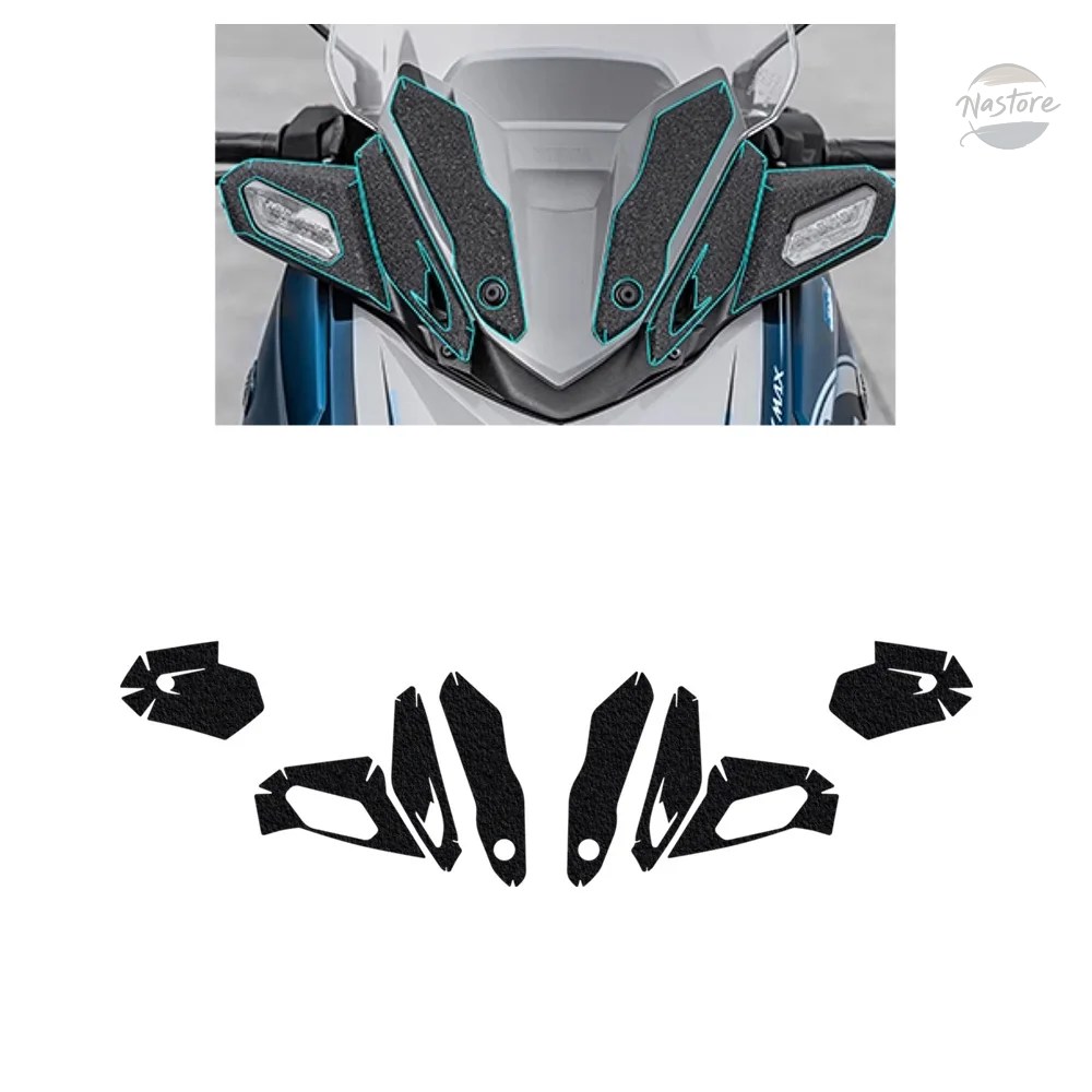 並行輸入品 バイク ボディ 厚いステッカー 引っかき傷防止 滑り止め ゴム xmax 300 x max 2023 2024 ステッカー カスタムパーツ 部品 アクセサリー_4