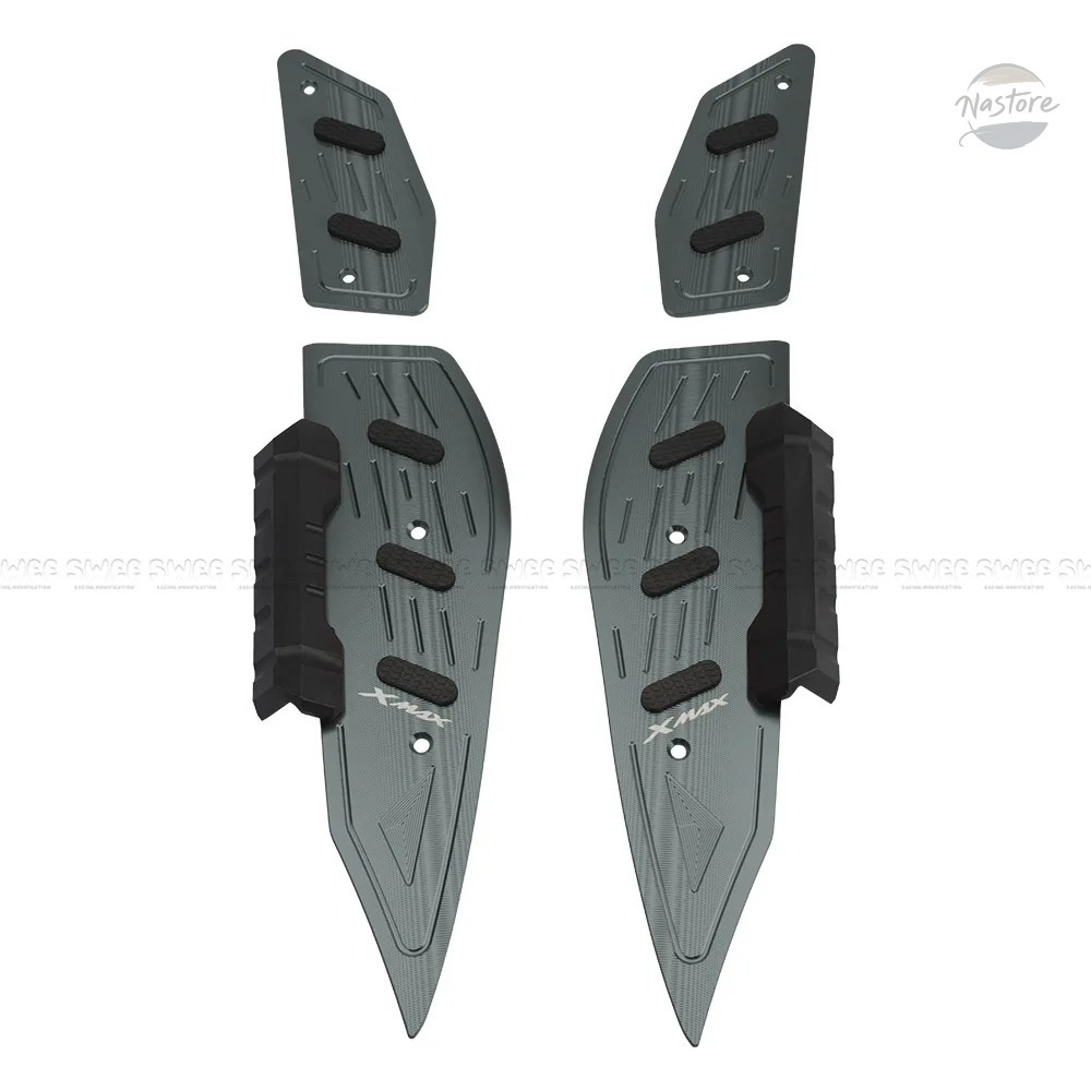 並行輸入品 ヤマハ バイク ペダル アクセサリー カスタム フットパッド xmax 300 合金ペグプレート カスタムパーツ 部品 アクセサリーの画像
