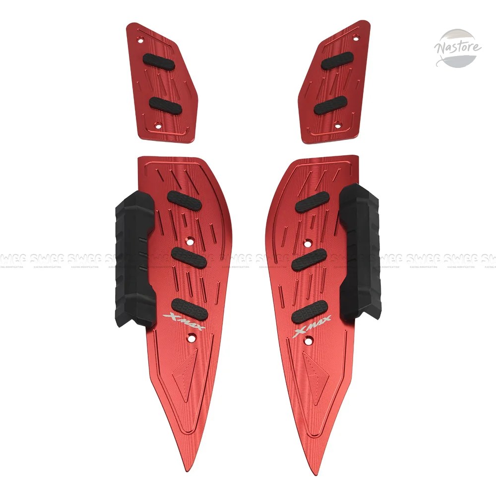 並行輸入品 ヤマハ バイク ペダル アクセサリー カスタム フットパッド xmax 300 合金ペグプレート カスタムパーツ 部品 アクセサリーの画像