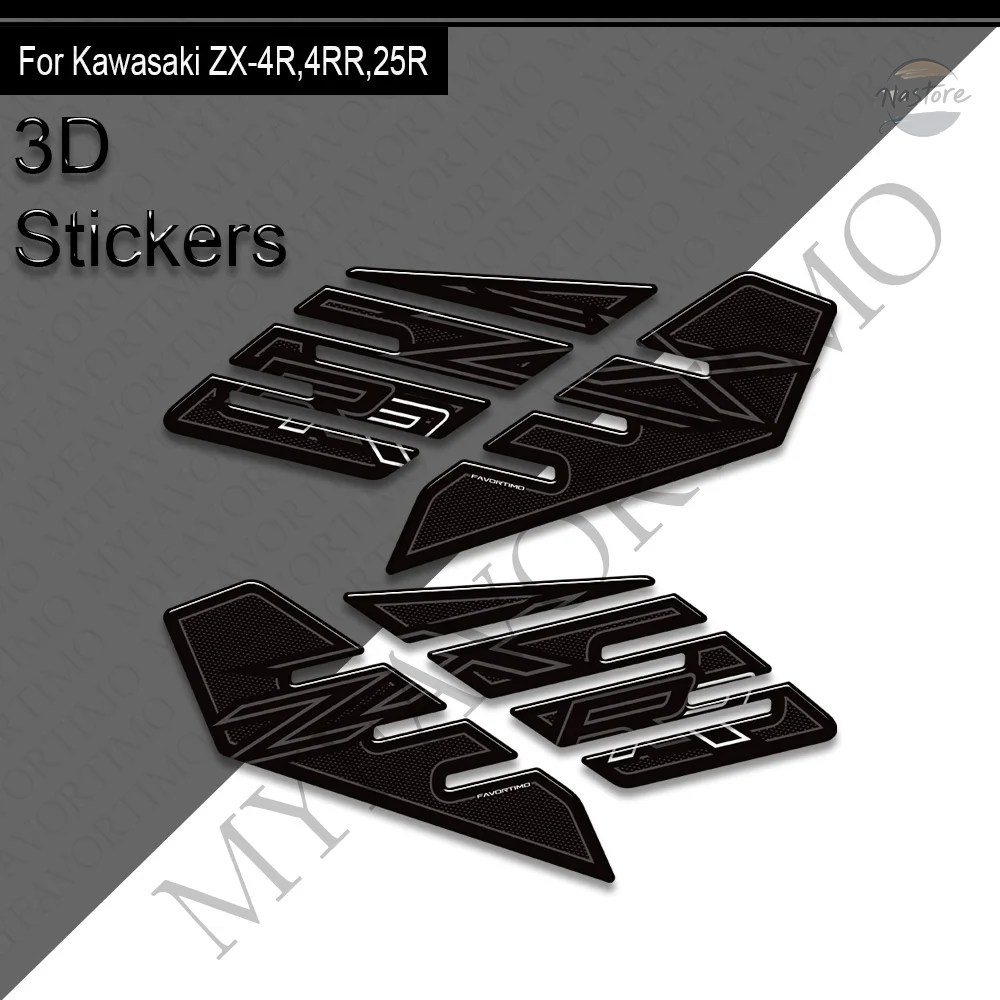 並行輸入品 zx4r バイク リップ グリップ タンクパッドグ サイドガス 燃料オイルキット 膝ステッカー カワサキ ニンジャzx-4r zx-25r r カスタムパーツ 部品_5