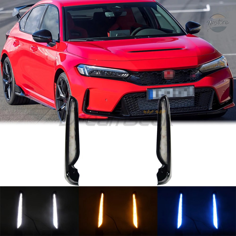 並行輸入品 fl5 ホンダ honda フォグランプ シビック led drlデイタイムランニングライト フロント カスタムパーツ 部品 アクセサリー_1