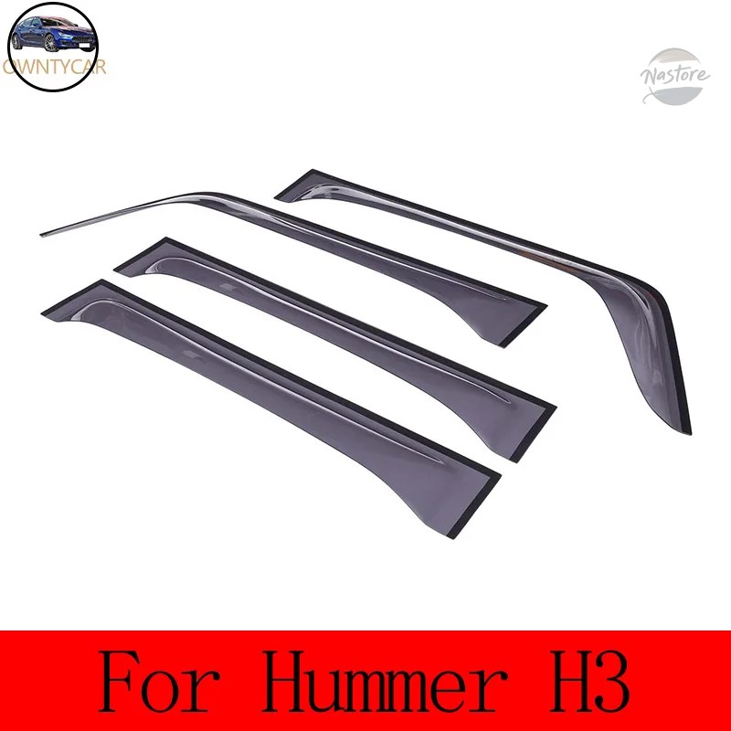 並行輸入品 ハマー アクセサリー 外装 カスタム hummerh2h3 2003-2009 abs バイザー 窓 雨 カスタムパーツ 部品 アクセサリー_2