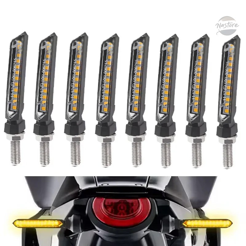並行輸入品 バイク ウインカー 8mm led ウィンカーライト 汎 12v インジケーター ライト カスタムパーツ 部品 アクセサリーの画像
