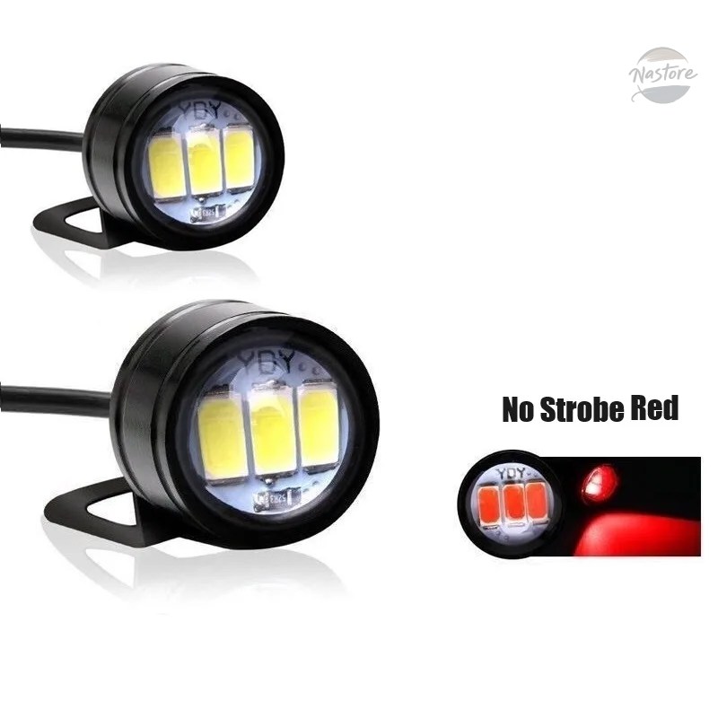 並行輸入品 dc12v バイク ヘッドライト 1ペア モーターストロボ led イーグルアイ カスタムパーツ 部品 アクセサリーの画像
