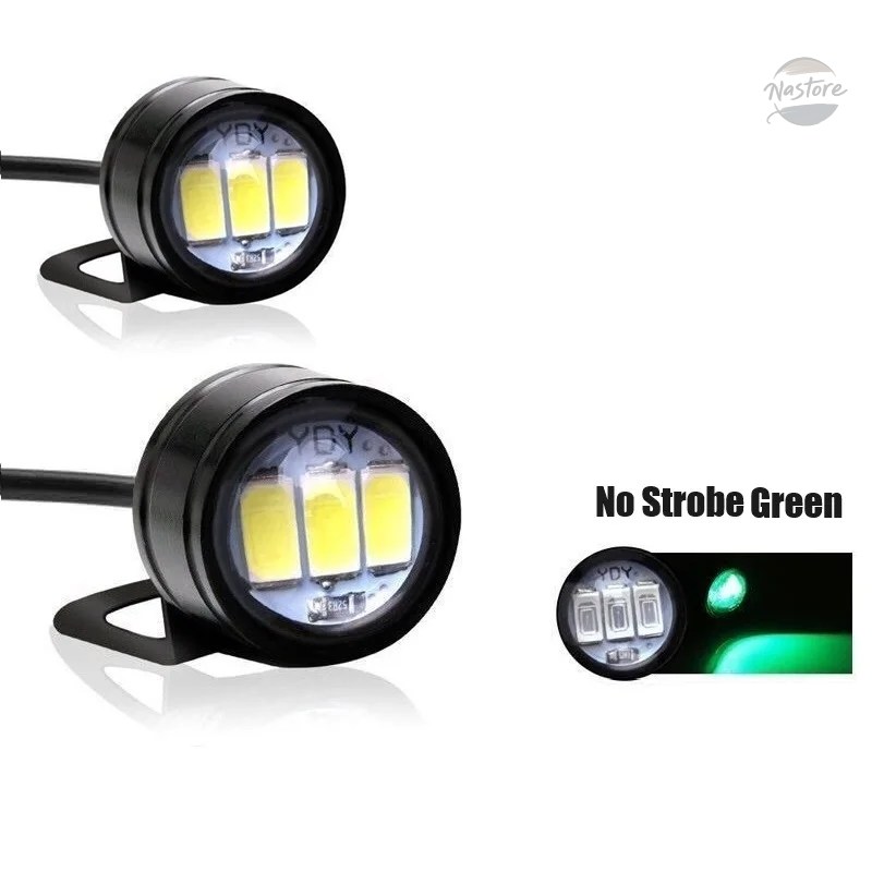 並行輸入品 dc12v バイク ヘッドライト 1ペア モーターストロボ led イーグルアイ カスタムパーツ 部品 アクセサリーの画像
