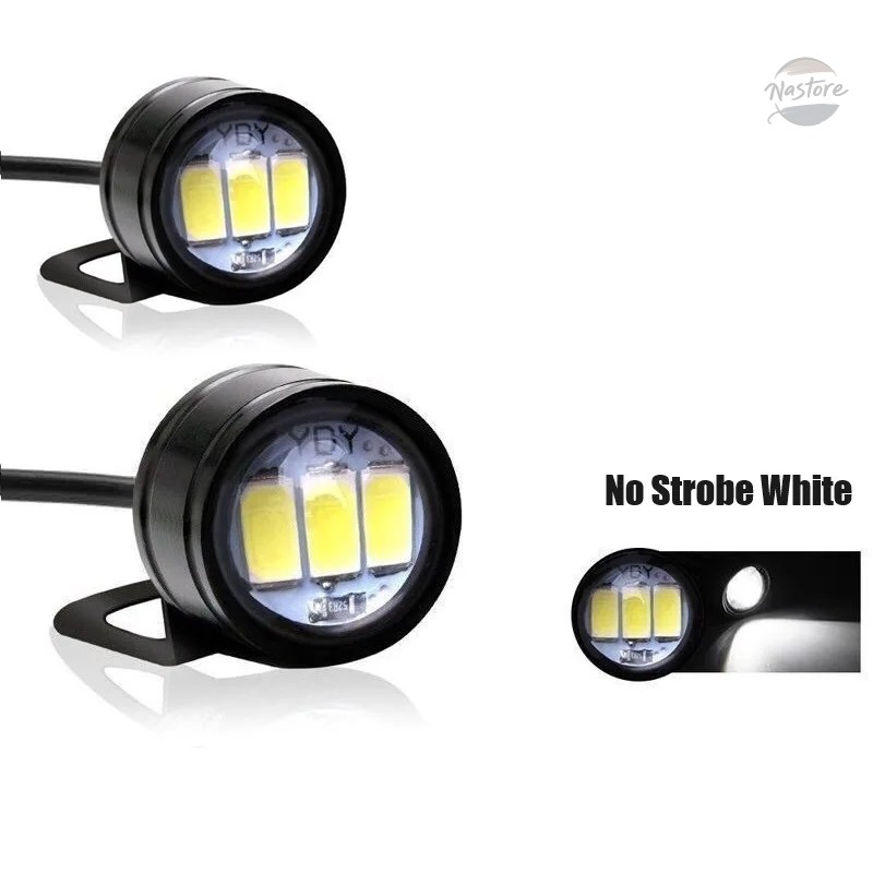 並行輸入品 dc12v バイク ヘッドライト 1ペア モーターストロボ led イーグルアイ カスタムパーツ 部品 アクセサリーの画像