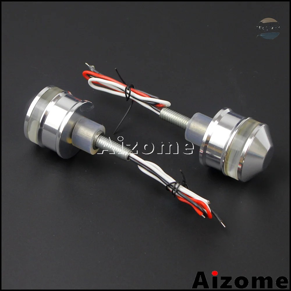 並行輸入品 バイク ハンドル バーエンド カスタム 25mm ウィンカー ターン カスタムパーツ 部品 アクセサリーの画像