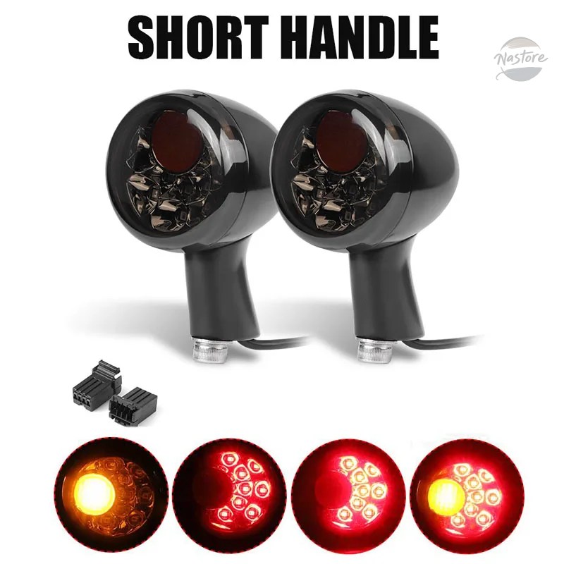 並行輸入品 xl883 バイク テールライト ブレーキ led アルミ製 インジケーター drl カスタムパーツ 部品 アクセサリーの画像