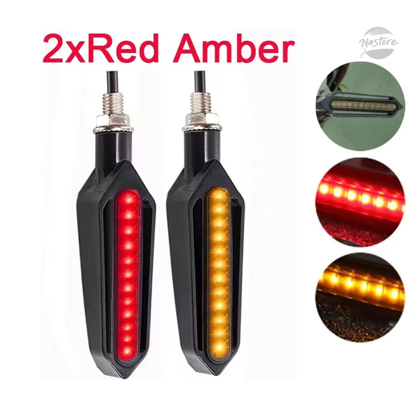 並行輸入品 バイク リレー 汎 ledウィンカーライト 12v 10mm流水 24個ledウィンカーライト カスタムパーツ 部品 アクセサリーの画像