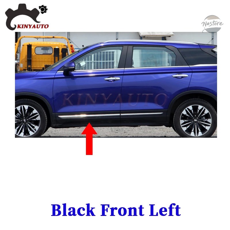 並行輸入品 FOR FAW BESTUNE T77 T99 SIDE MOULDING クロームE FRONT REAR DOOR GARNISH ANTI-SCRATCH STRIP TRIM PROTECTOR PLATE_2