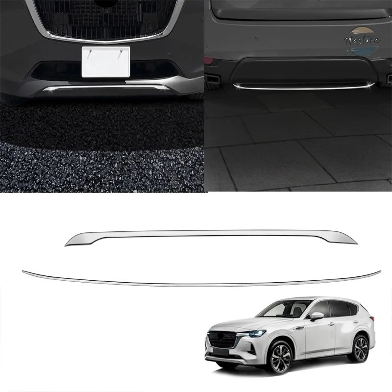並行輸入品 マツダ CX-60 CX60 CX 60 2022 2023 2024 STEEL FRONT REAR BUMPER LOWER LIP STRIP SPOILER PROTECTOR COVER GUARD LIPS ACCESSORIES_3