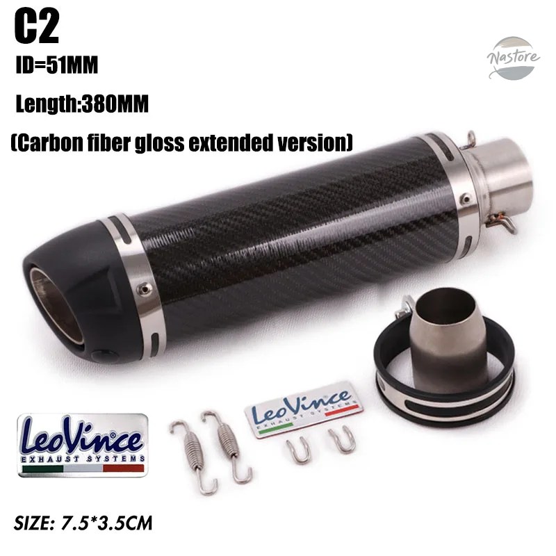 並行輸入品 Z400 バイク リップ マフラー 51MM汎用カーボンスオン