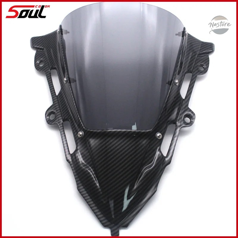 並行輸入品 オートバイ用カーボンファイバー製スポーツウィンドスクリーン ウィンドシールドバイザー CBR650R 2019-2020 19-24 2021 2022 2023 2024