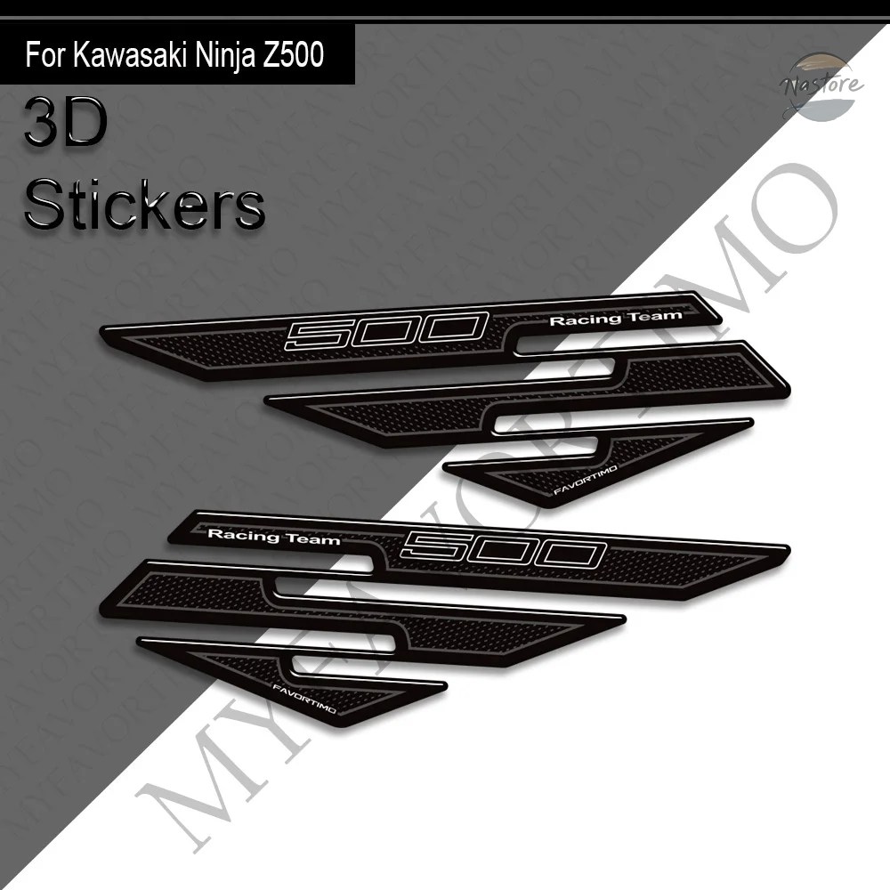 並行輸入品 オートバイ カワサキ Z500 2020-2025 タンクパッド サイドグリップ ガス燃料オイルキット ニーフェアリング フェンダー 3Dステッカー デカー_7