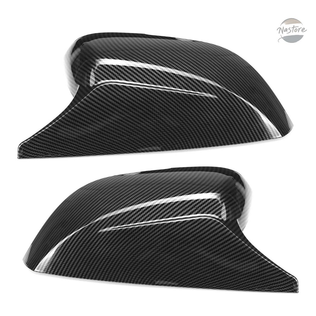 並行輸入品 インフィニティ Q50 Q60 Q70 QX30 2014-2021 カーボンファイバーカラー バックミラーカバーキャップ サイドドアミラー Mスタイル ペアの画像