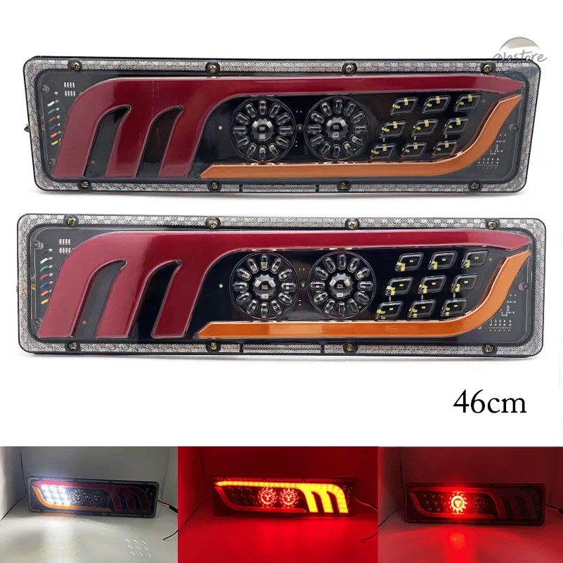 並行輸入品 フォグランプ ブレーキ 46cm 12v24v 防水 led リアテールストップ リバース カスタムパーツ 部品 アクセサリーの画像