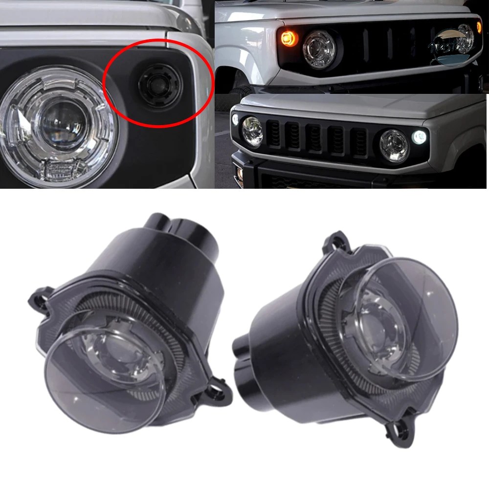 並行輸入品 jb64 スズキ フォグランプ ジムニー ledカーウィンカーライト ラウンド 2019 カスタムパーツ 部品 アクセサリー_1